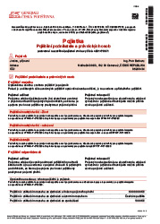 Cerifikát pojištění - pojištění odpovědnosti